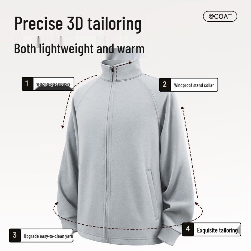 JEEP Men's Quick-Dry Stand-Collar Casual Jacket