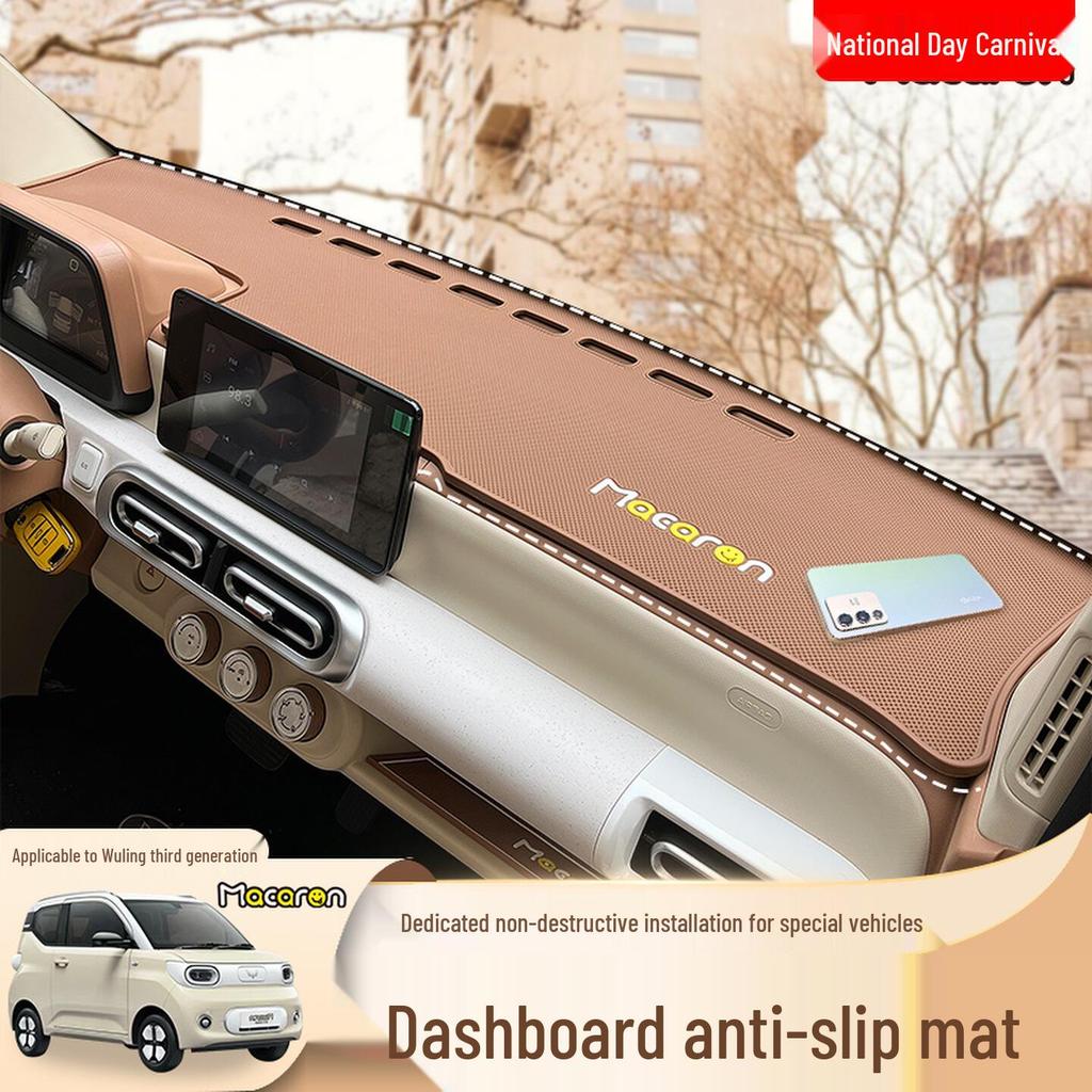 Wuling Hongguang 3. Gen Macaron Armaturenbrett Anti-Rutsch-Matte & Sonnenschutz