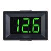 Digital Voltmeter 0.36inch Three Wire DC 0 100V LED Display Voltage Meter Waterproof (Green)