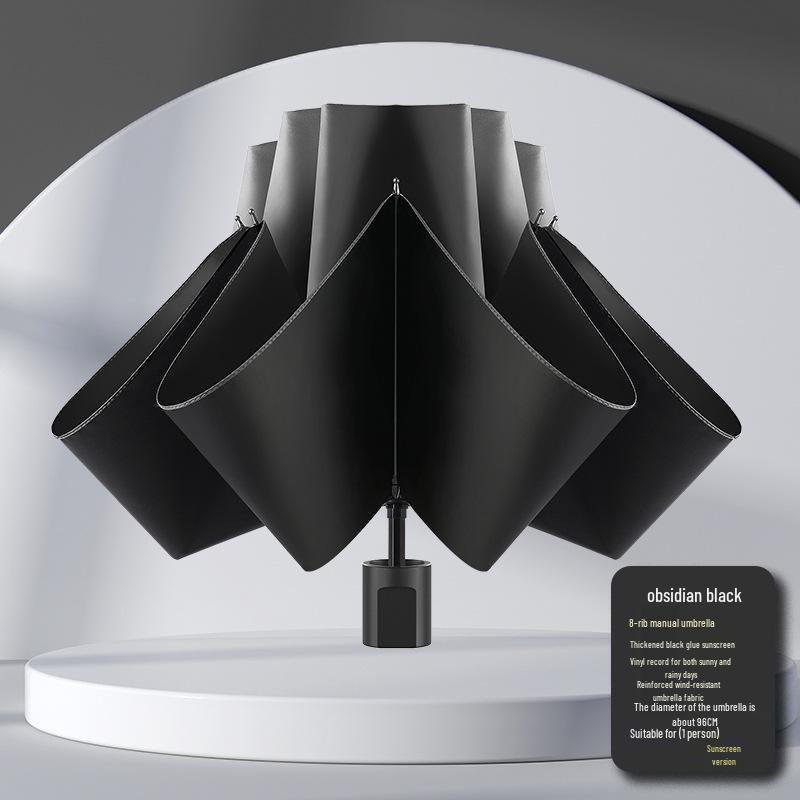 Parapluie Pare-Soleil Double Usage Extra Large: Épais, Renforcé, Pliable pour le Soleil et la Pluie
