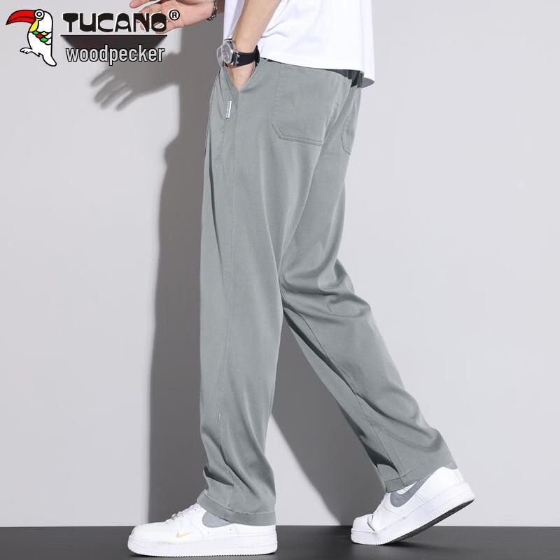 TUCANO Men's Lyocell Blend Loose Straight Casual Pants