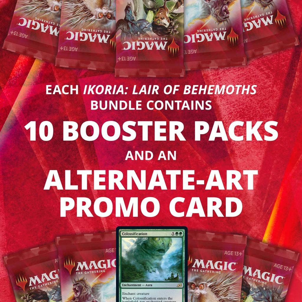 MTG Magic The Gathering Ikoria Booster Bundle Fat Pack Box 10+ Booster Packs