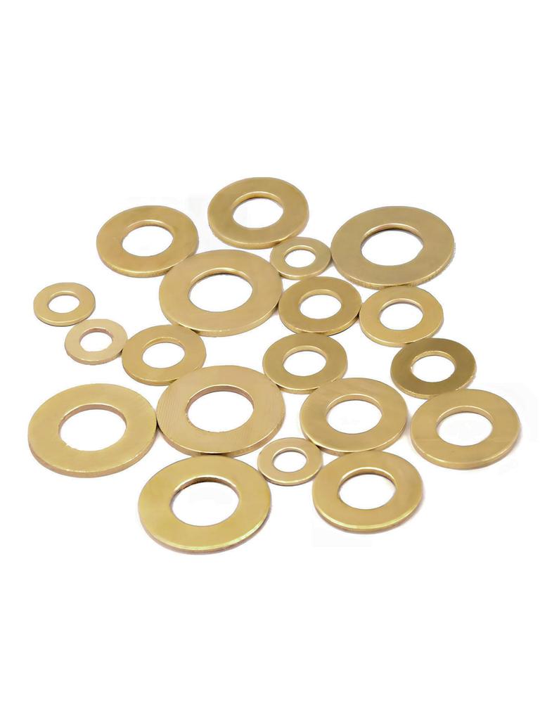 Copper & Brass Flat Washer Spacer (M3–M12)