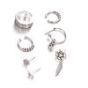 New Accessories Dream Catcher Leaf Seven-Piece Earring Set