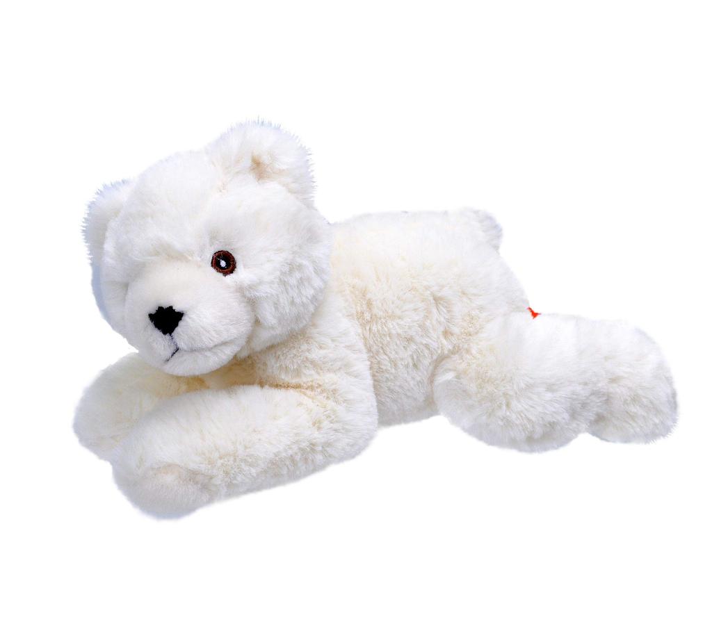 Wild Republic Plush Polar Recycled W12 x D22 x 24800 Bear, Fluffy, Materials, Ecokinz, H12cm,