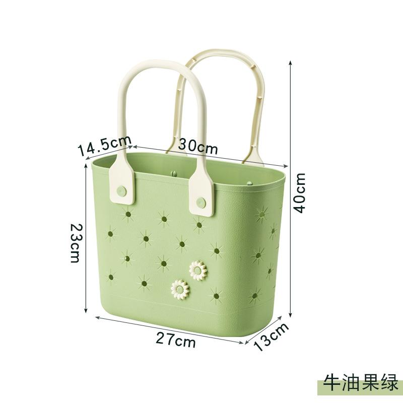 Portable Picnic Basket Bathroom Storage Organizer Waterproof Outdoor Basket Multi-purpose Storage Creative Home Organizer