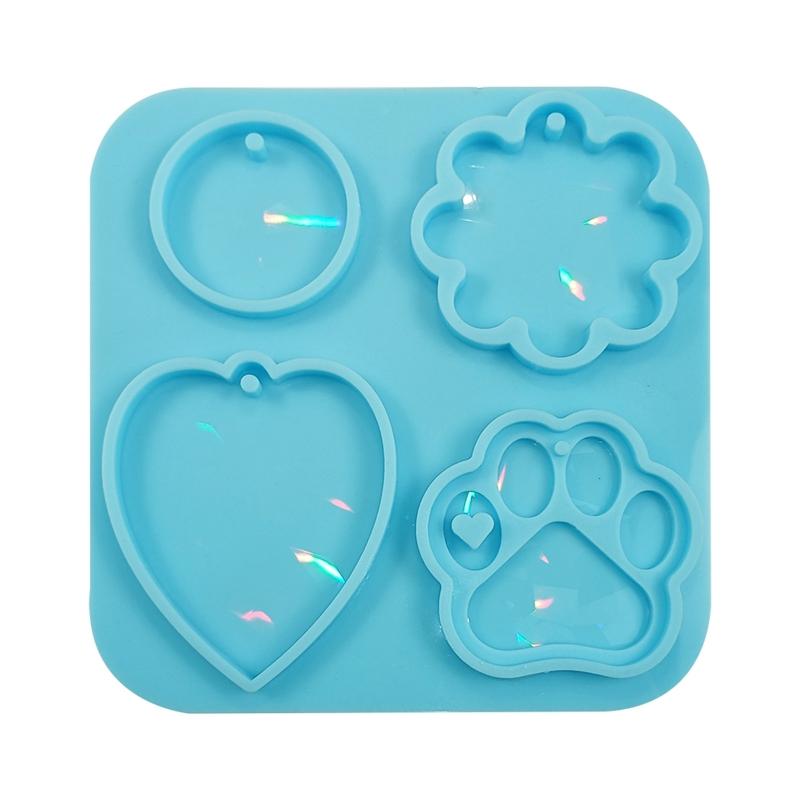 

Light and Shadow Keychain Silicone Epoxy Mold Ornaments Pendant Jewelry Crafting Mould for Valentine Love Gift