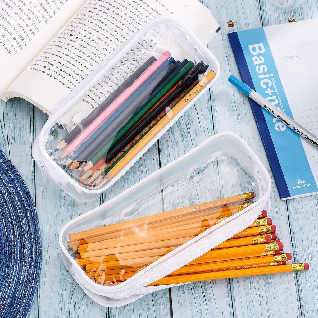 Extra-large Multi-purpose Pencil Case Durable Polyester Spacious Organizer For School Supplies & Makeup Portable Design Forteens