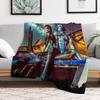 Mass Effect Shepard Liara Throw Blanket Warm Plush Fuzzy Blanket for Living Room
