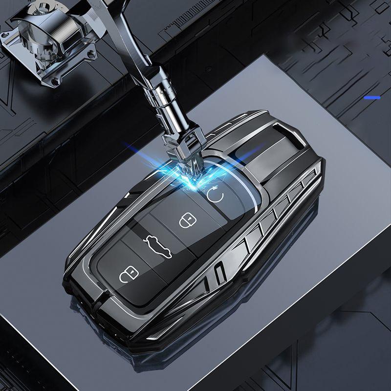 Zinc Alloy Car Key Case for Chery Jaecoo J7 7 PHEV 2025 J8 8 2026 Keychain Remote Cover Shell Housing Holder Fob Accessories