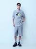 Luvm Wide Bermuda Pants For Men_Melange Gray