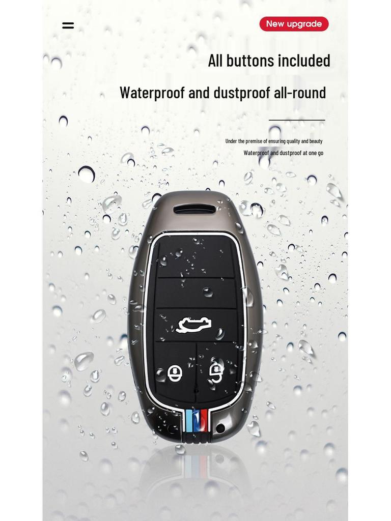 Bentley Key Case for Bentayga, Mulsanne, Flying Spur, Continental GT - High-Grade Metal Shell Key Bag for Men and Women