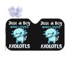 Just A Boy Who Loves Axolotls Sunshade Windscreen Car Front Windshield Window Sun Visor Accessories Covers