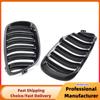For BMW E92 E93 M3 2006 2007 2008 2009 Front Bumper Kidney Grille 1Pair Glossy Black Car Racing Grill Dual Line Sport Grille