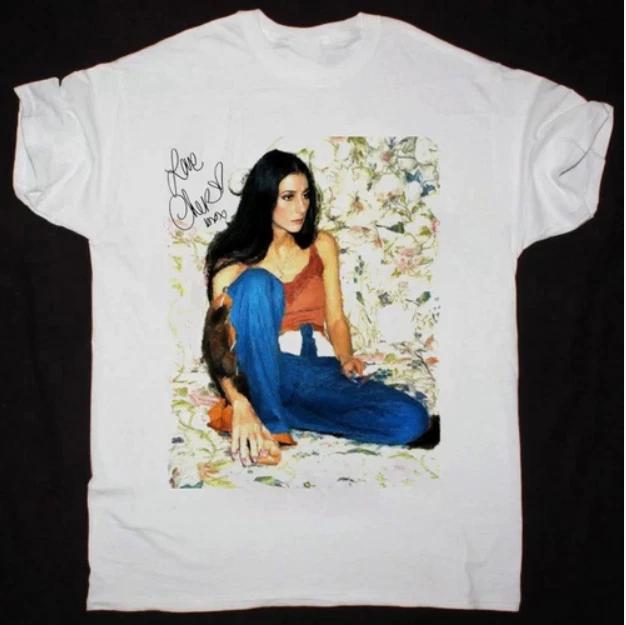 

Young Cher Singer Gift For Fan Short Sleeve White All Size Unisex Shirt S