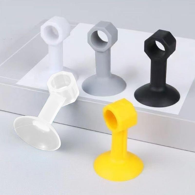5Pcs Heavy Duty Silicone Door Stopper Bumper Pads Anti-Collision Suction No Drilling Silicone Door Handle Pad for Bedroom Living Room