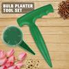Hand Dibbler Gardening Tool Planting Dibber for Measurement Sowing Seeds Bulbs Flower Pot Planter for Vegetable Garden