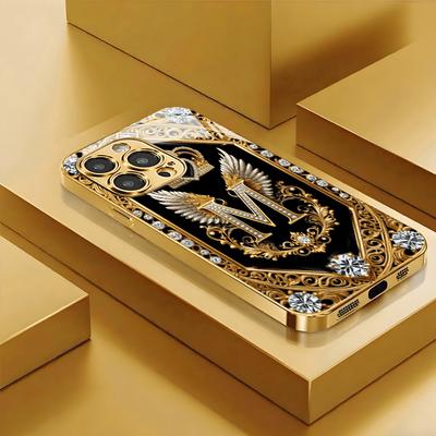 Funda para teléfono de cristal galvanizado, apta para iPhone 17, 16, 15, 14, 13, 12, 11pm Pro Plus y otros modelos de teléfono.