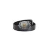 Men's Retro Leather Belt with Alloy Buckle, Two-Layer Cowhide, Simple P Letter Design