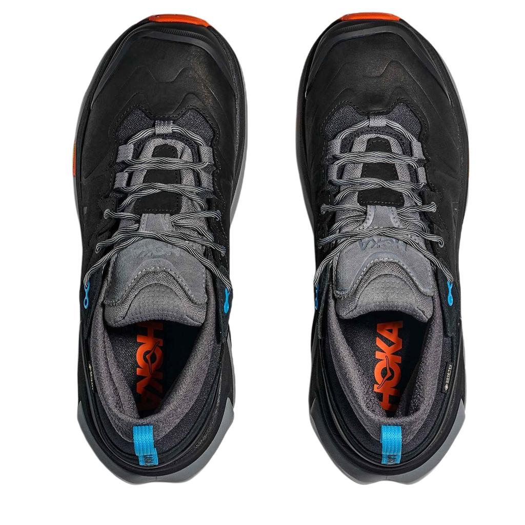 HOKA ONE ONE Kaha 3 Non Slip And Waterproof Breathable Low top Mountaineering Hiking Shoes Men's Black 1162532-BKGL