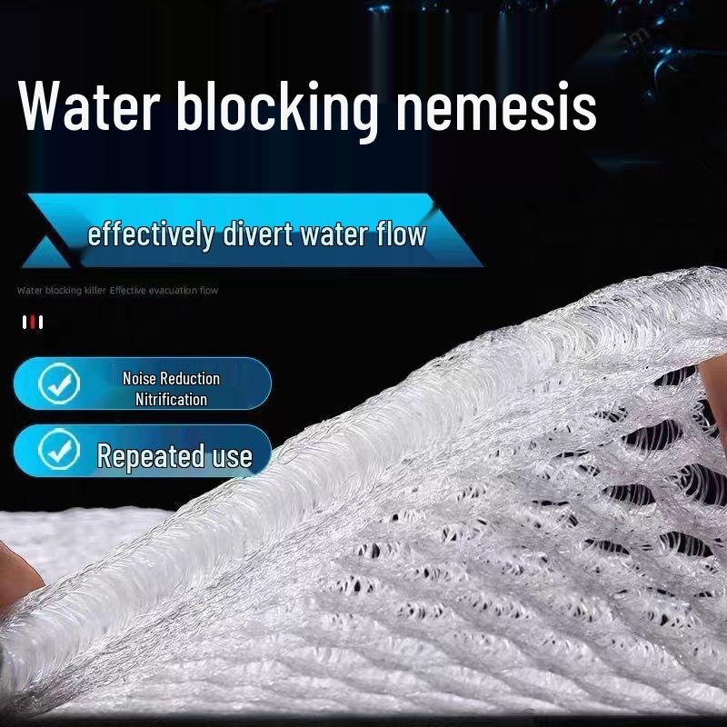 Verstopfungsfreies Aquarium-Filtervlies: Wabenstruktur, Leicht zu reinigen, Hält Schmutz zurück