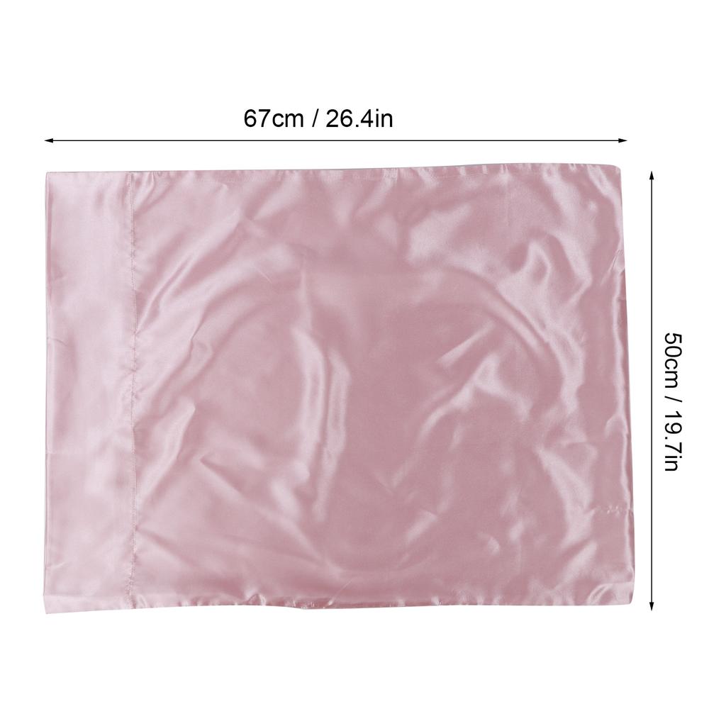 2pcs 75 X 150D Satin Pillowcase Soft Pillow Cover With Envelope Sealed Beddings