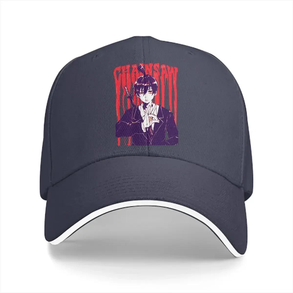 

Pure Color Dad Hats Aki Hat Sun Visor Baseball Caps Chainsaw Makima Unisex Cartoon Peaked Cap One Size