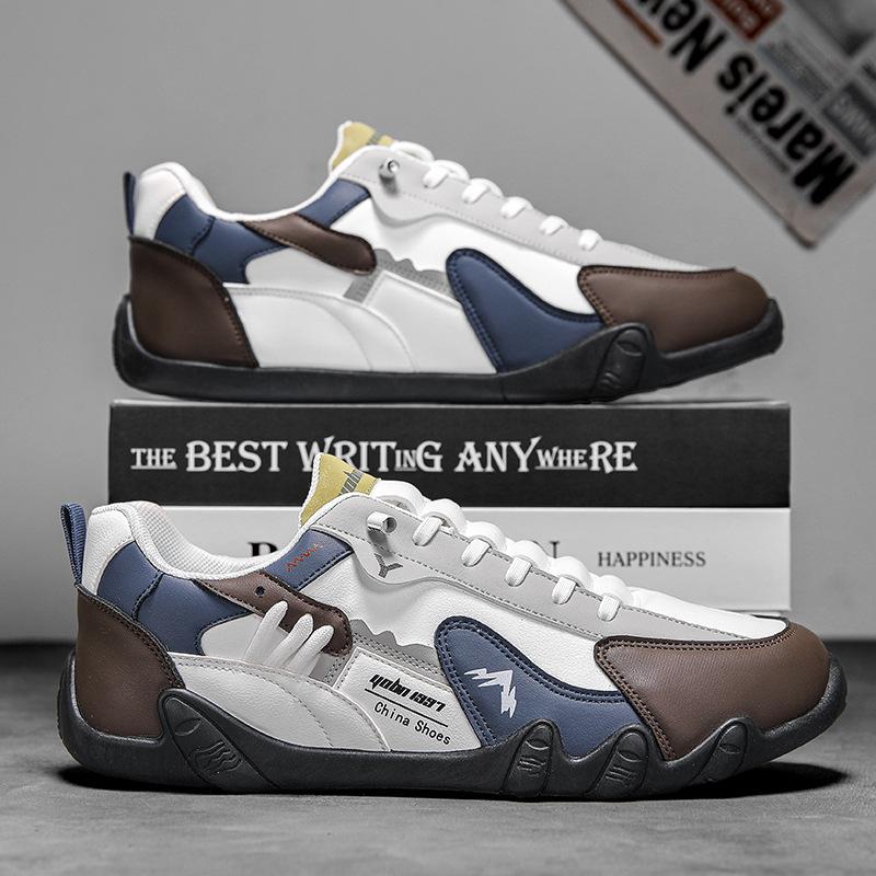 

Men Vulcanized Shoes 2026 Autumn Outdoor Fashion Running Shoe Casual Sneaker Low Heel Anti Slip Sport Shoes Zapatos Hombres 39 синій
