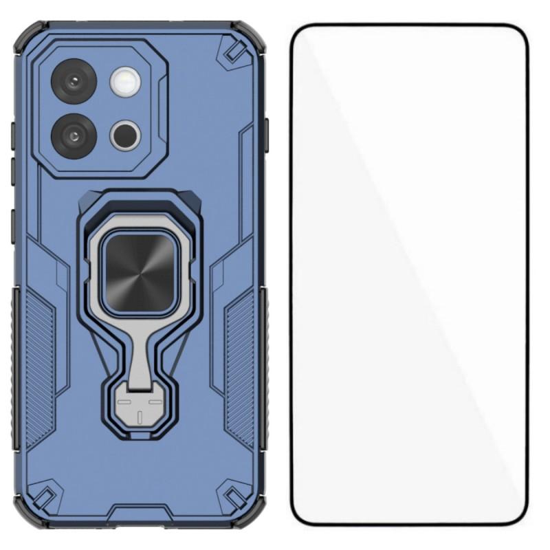 

Для OnePlus 13T 5G Чохол для телефону WANLONFENG PC TPU Задня кришка Підставка із Загартованим склом C