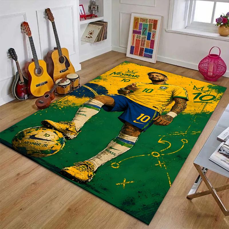 1pc Neymar18 Design Printed Area Rug Carpet for Bedroom Living Room Home Decor Rugs Mat Non Slip Mat Rug for Bedside