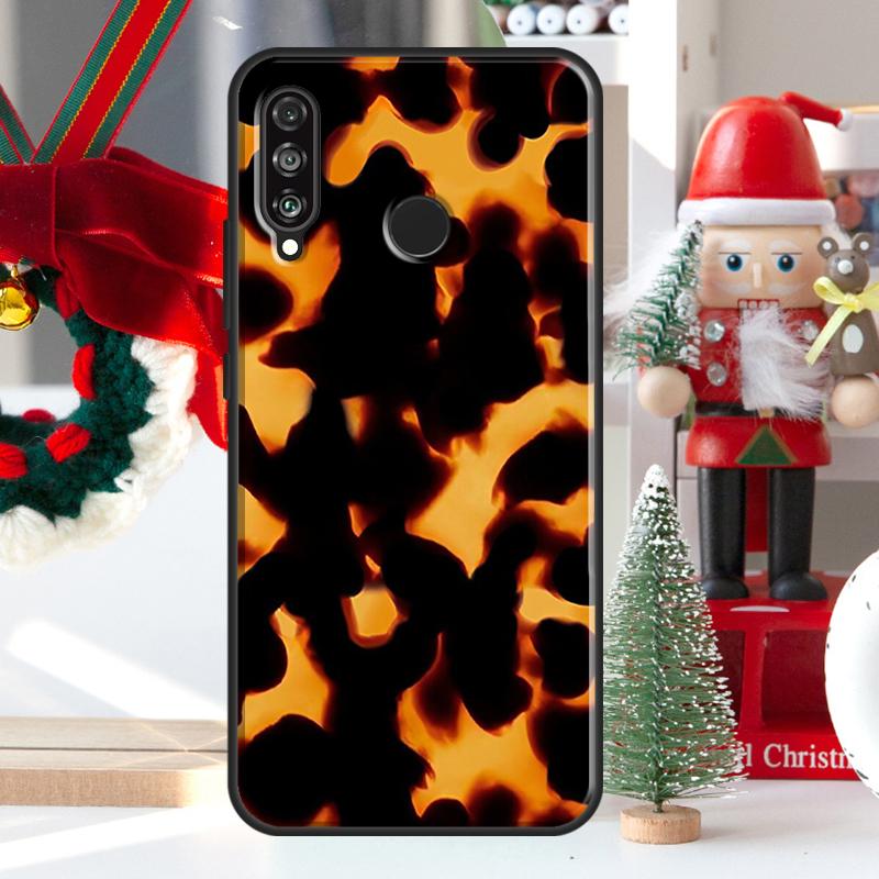 Vintage Tortoise Shell For Huawei Nova 7i 8i 11i 12i 12s Y73 Y70 Y90 Y60 Y72 Y61 Y91 9 10 SE P30 Pro P40 Lite Case