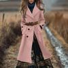 Women's Fashion Jacket Casual Solid-color Long-sleeved Cardigan Long Coat