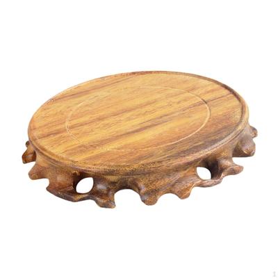 Wooden Base for Stone Flower Pot And Teapot Display