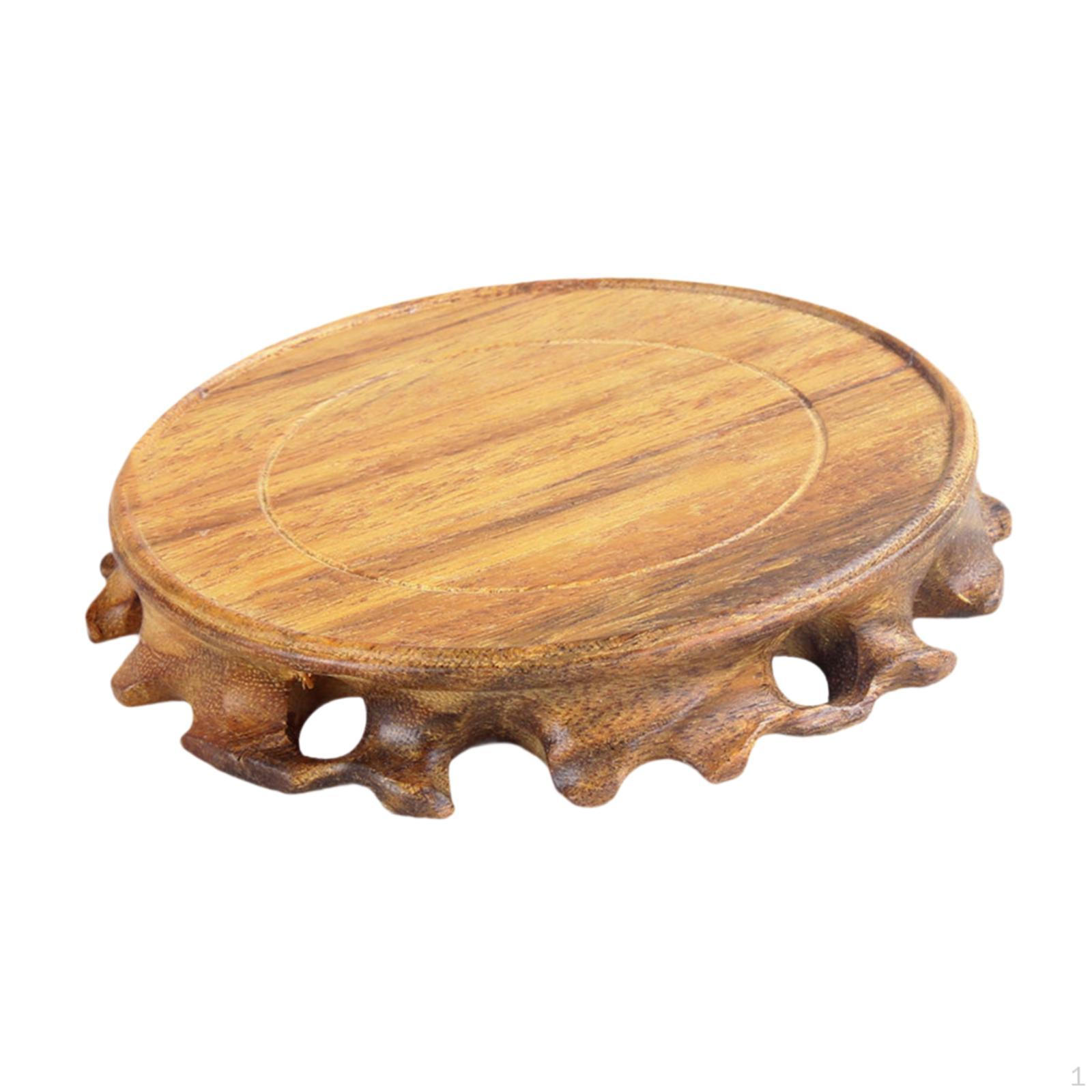 

Wooden Base for Stone Flower Pot And Teapot Display 9cm