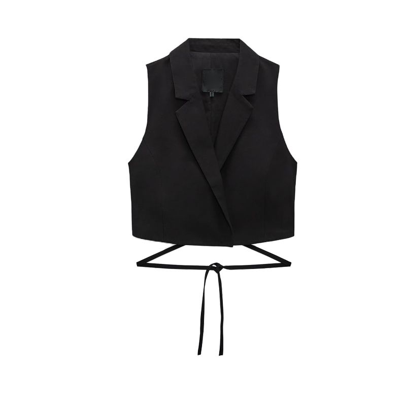 Spring New Arrival Linen Blend Silm Vest 2010751 White Casual High Waist Shorts 4661413