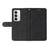 For Xiaomi Redmi 15 4G (EU) (171mm) Wallet Case Leather Phone Cover Stand with Curved Line Design