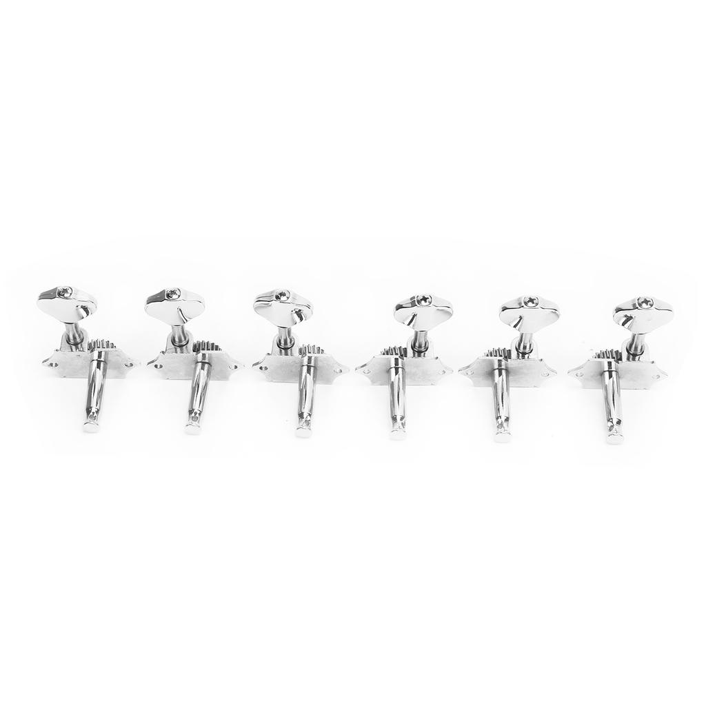 6Pcs Guitar String Tuning Peg Metal Open Tuner Key Machine Head Set Kit for Acoustic Electric