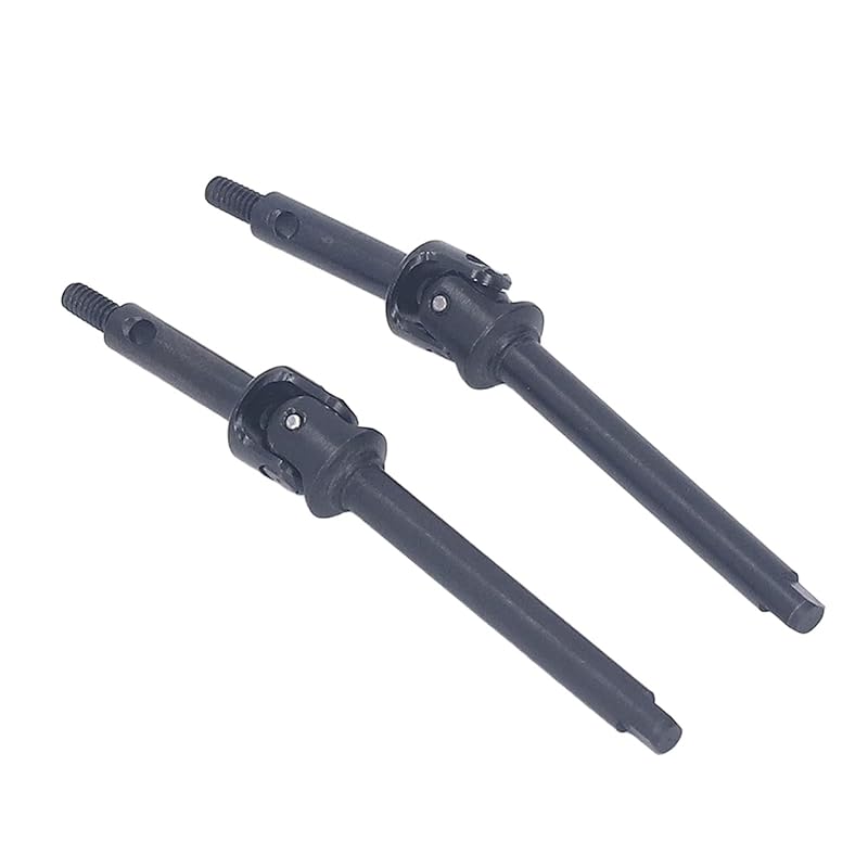 

2 pieces Steel drive shaft front rear lateral drive shaft axial SCX24 1/24 black for mountain climbing vehicle