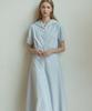 NONLOCAL Marine Collar Dress - Sky Blue