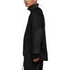 Y-3 FW22 Logo Patch Mixed Fabric Fleece Jacket Unisex Jacket Black HN1969