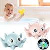 Baby Bath Octopus Toys Auto Induction Spray Water Shower Led Flickering Lamp