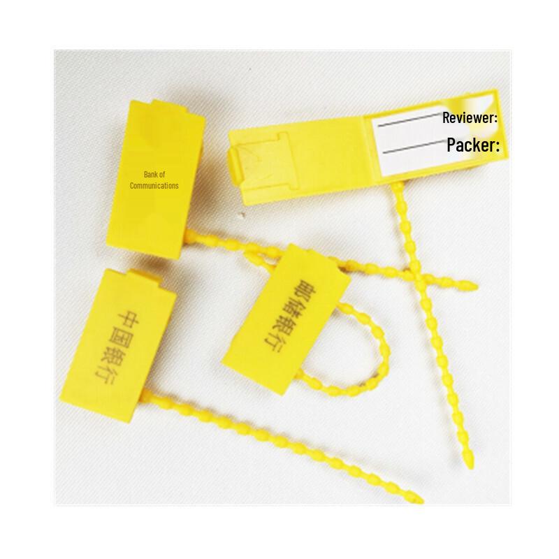 RYZH Disposable Yellow Bank Bag Security Seals