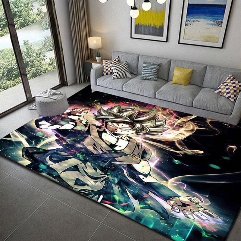 

Dragon Ball Gotenks Pattern Living Room Carpetanime soft washable cartoon floor carpet 60x90cm