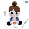 Cute Cartoon Girl Plush Doll With Black Hat And Yellow Decor Kids Gift Home Room Ornament
