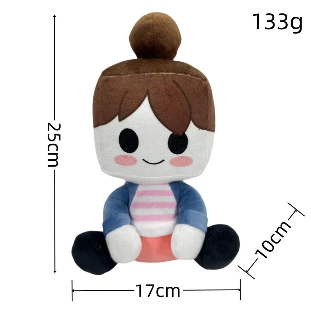 Cute Cartoon Girl Plush Doll With Black Hat And Yellow Decor Kids Gift Home Room Ornament