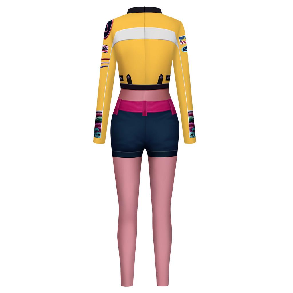 Vuxen Rumi Mira Zoey Tryck Jumpsuit Kvinnor Halloween Cosplay Kostym Karnevalsfest Scen Rollspelsklänning Utklädningsdräkt