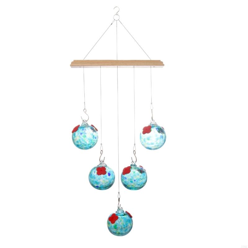 

Light weight Glass Outdoor Feeders Hummingbirds Attraction Garden Observation Tool J0MC синій