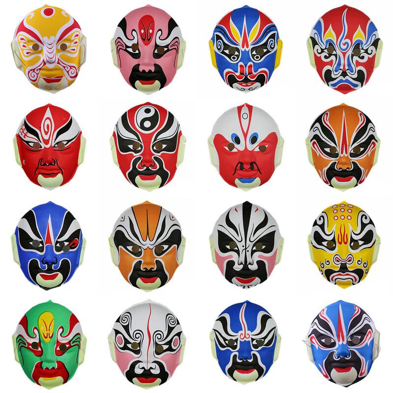 Chinese Opera Hand-Painted Face Mask