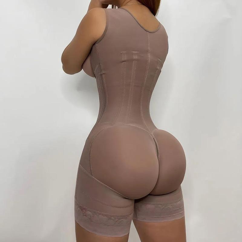 Plus Size High Waist Tummy Control Body Shaper with Wide Straps