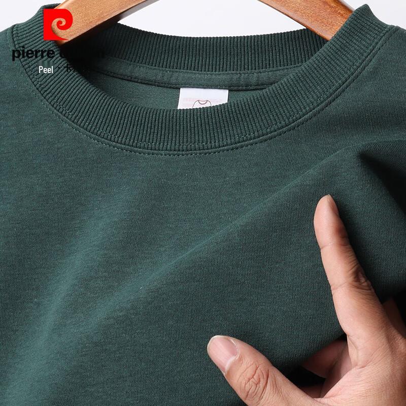 Pierre Cardin Men's Solid Round Neck Pullover Sweatshirt